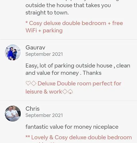 Проживання в сім'ї *re9bc* For Your Relaxed & Cosy + Free Parking + Free Fast Wifi * Лідс